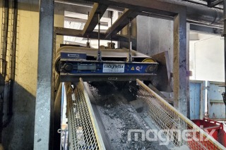 Magnetic separator – medical waste incineration plant.